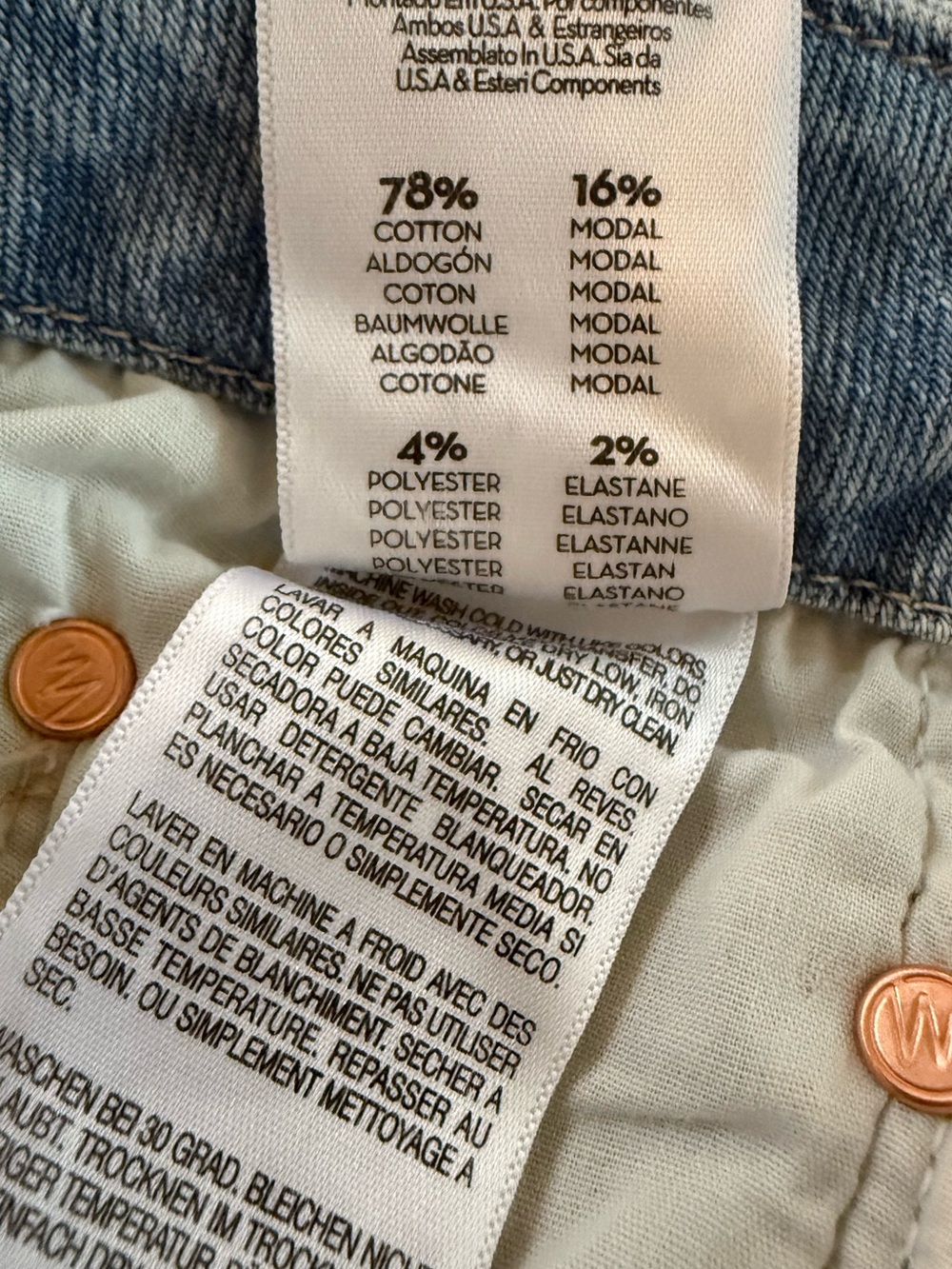 MOTHER The Roller Sneak Jeans in Light Wash, Size 33 NWOT - Picture 11 of 11